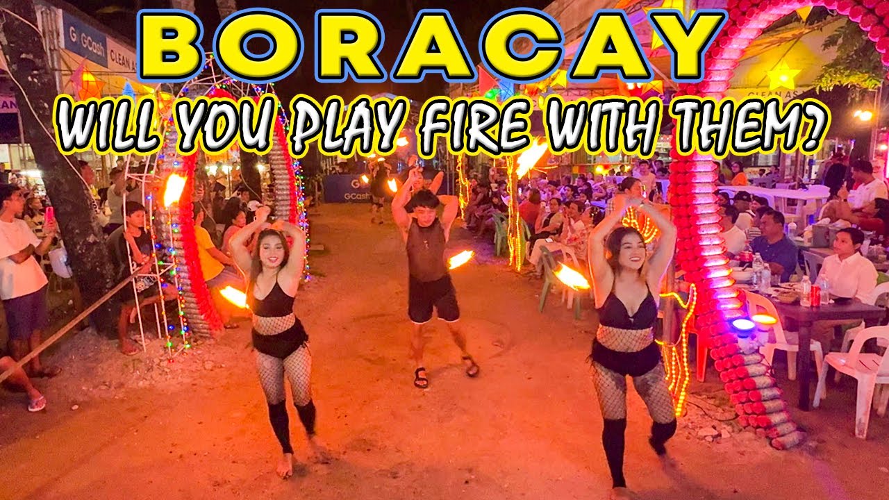 BORACAY FOOD MARKET | Cheapest in the Island TALIPAPA BUKID and VHUB2 Seafood Market | Fire Dancers