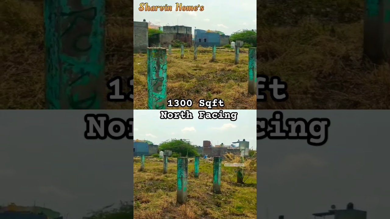 ✨North Facing Vacant Plot Sale 📍Varadarajapuram | 🏡 Budget Land Deal | #Shorts #RealEstate #Trending
