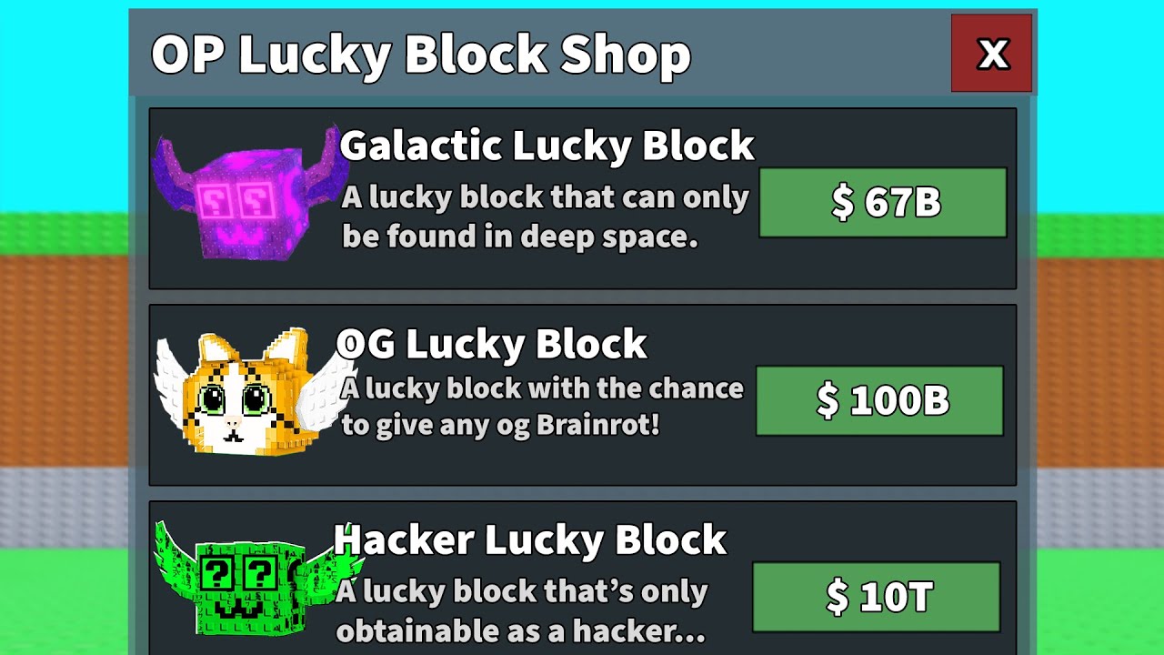 $0 To $100 Trillion But There's an OP LUCKY BLOCK SHOP!