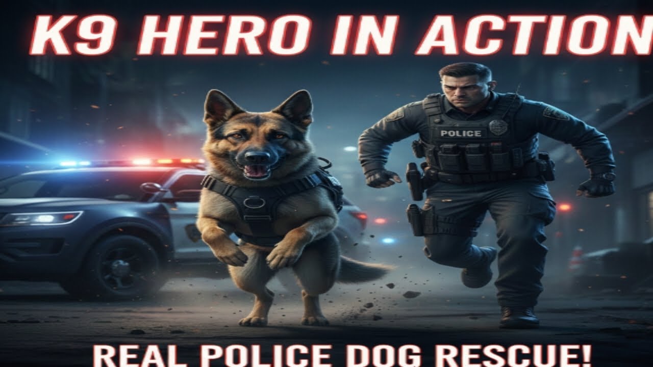 K9 Hero Saves Kidnapped Girl. Realistic Police Dog Rescue Story