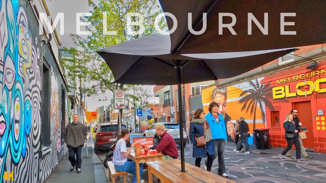 Melbourne City Walk Aug 2023 | Rose St Artist Market | Fitzroy Mills | Lygon St | Australia Tours 4K