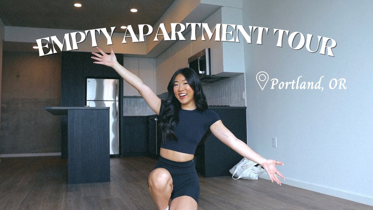 PDX MOVING VLOG 1: Empty Apartment Tour | 671 sq ft one bedroom