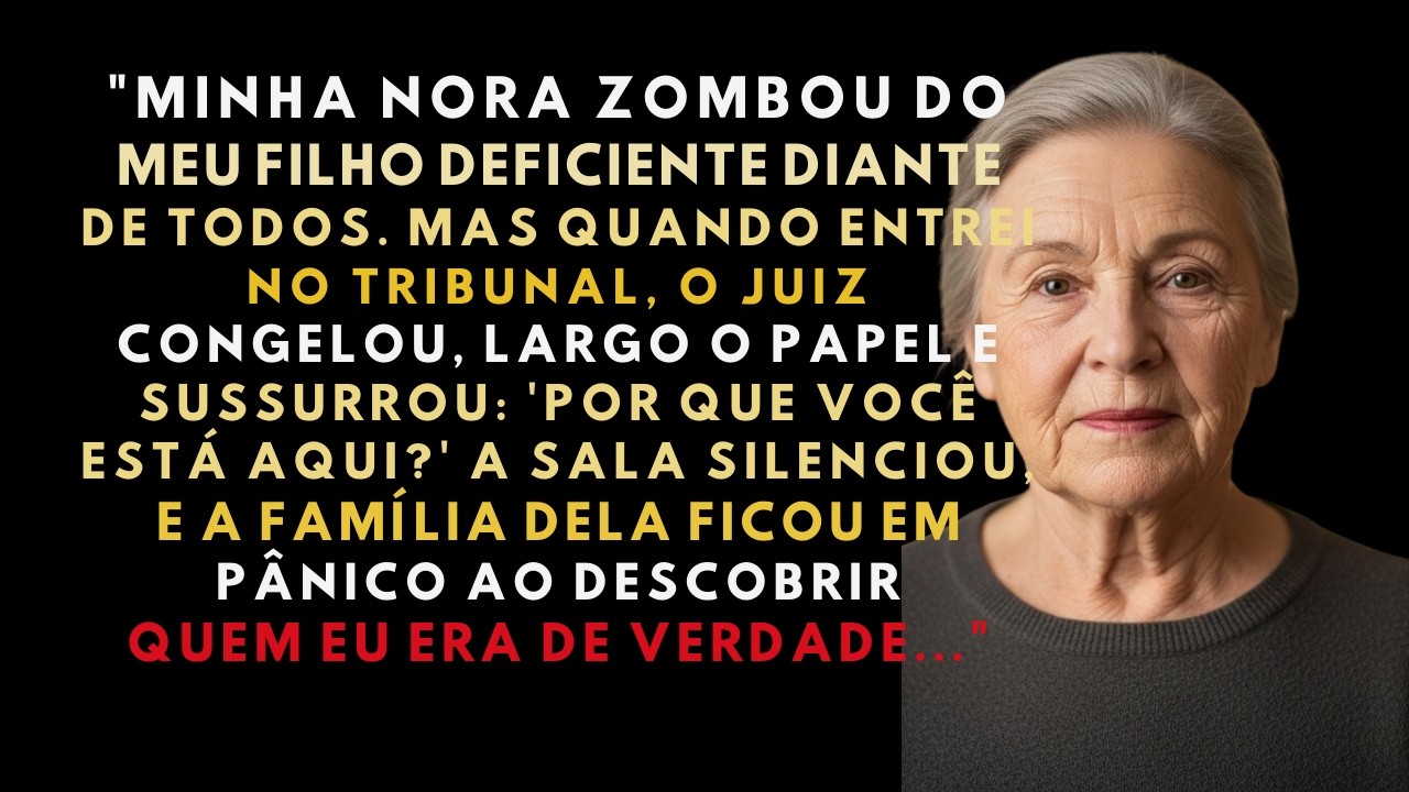 A HISTÓRIA REAL DESTA AVÓ👵QUANDO ENTREI NO TRIBUNAL, O JUIZ TRAVOU E SUSSURROU： ‘VOCÊ AQUI？’,
