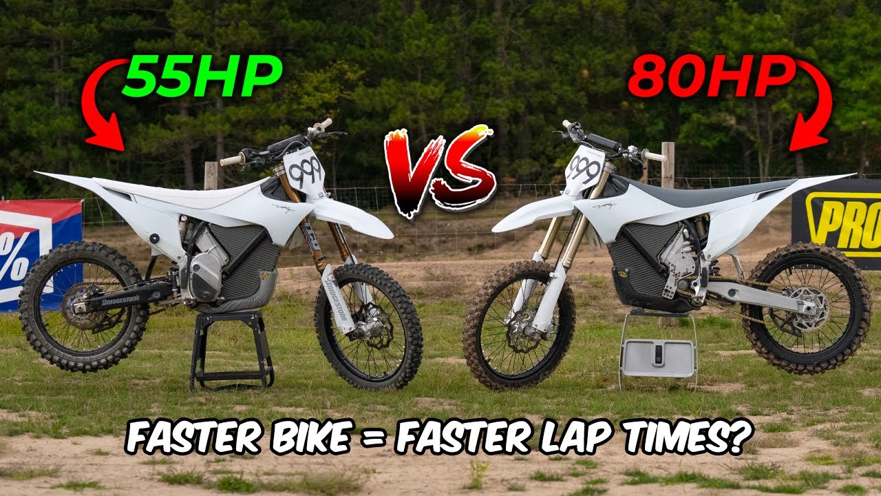 Stark Varg Lap Time Challenge: 80HP VS 55HP!