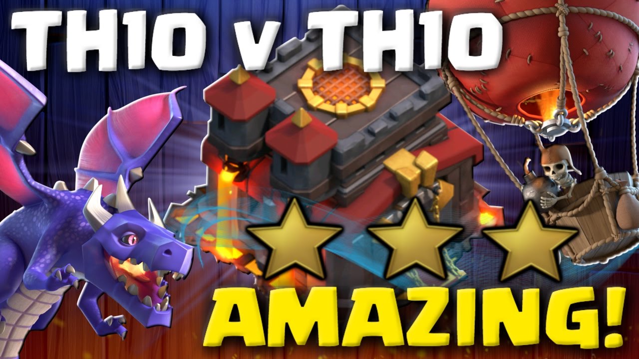 AMAZING! Best TH10 3 Star Attack Strategies 2017 | Clash of Clans