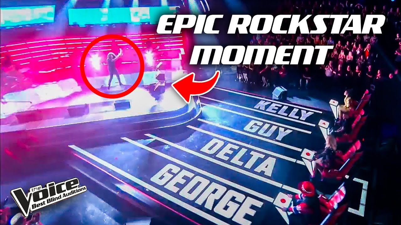 Unbelievable Rockstar Auditions in The Voice Blind Auditions