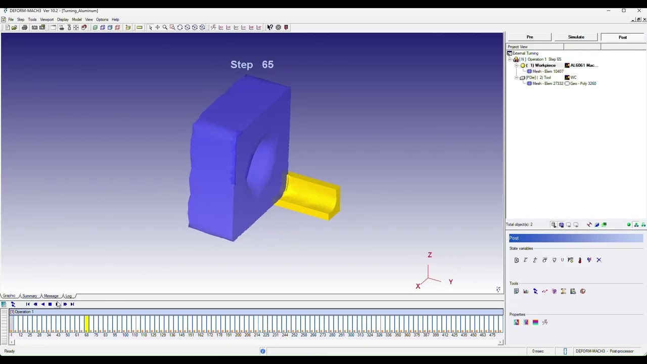 External Turning - Deform 3D Machining