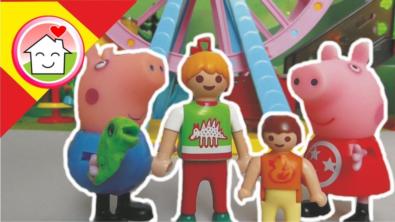 Playmobil en español Excursión al parque de Peppa Pig / La Familia Hauser