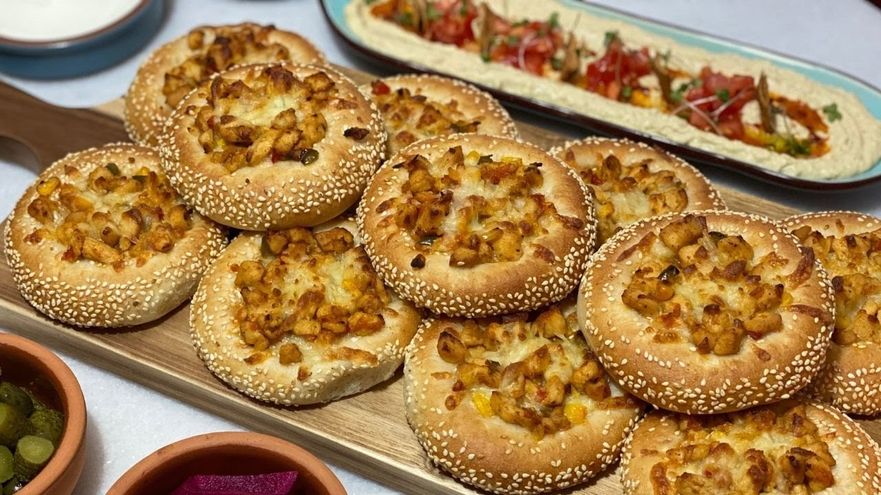 Turkish recipe: chicken fatayer/فطائر السميت التركي بحشوة الدجاج