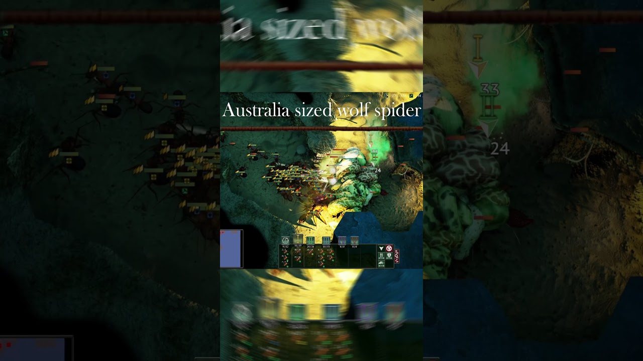 Empires of the undergrowth the giant enemy spider #gaming #empiresoftheundergrowth #bug #videoclips