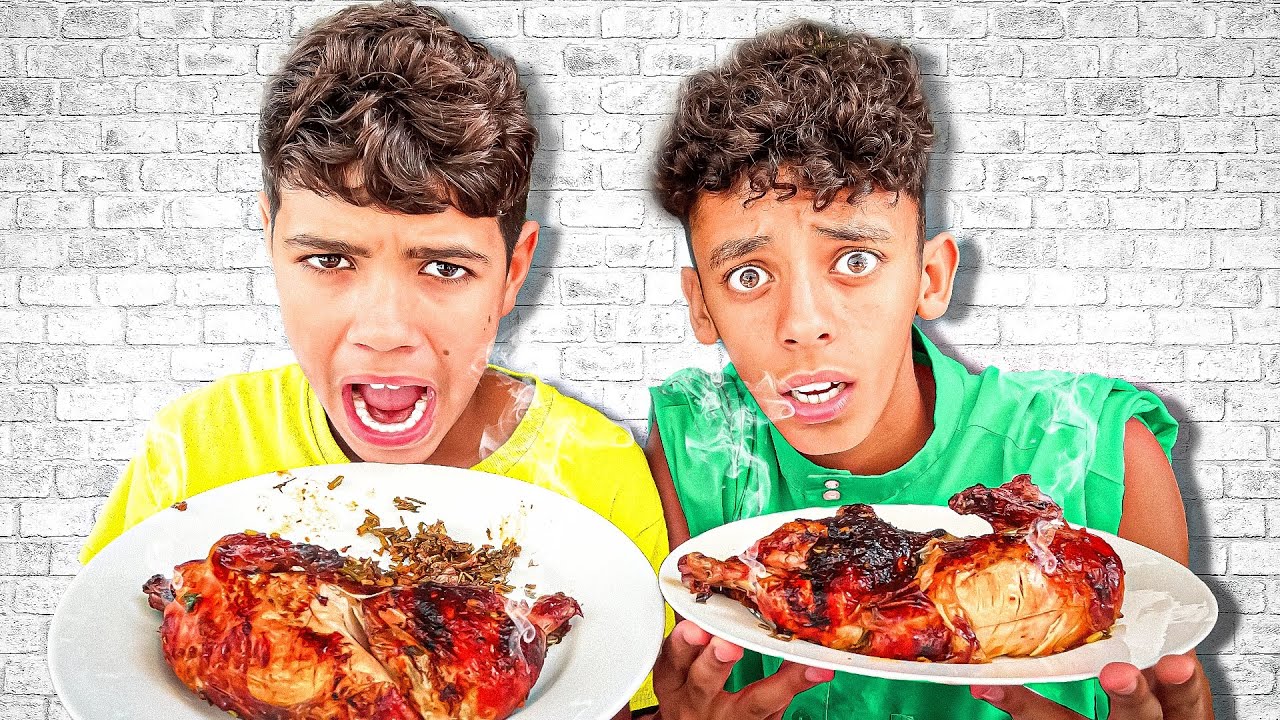 اسرع شخص في اكل الدجاج يربح 1000 درهم 😱 كافاني ضد المنشار 😂🔥