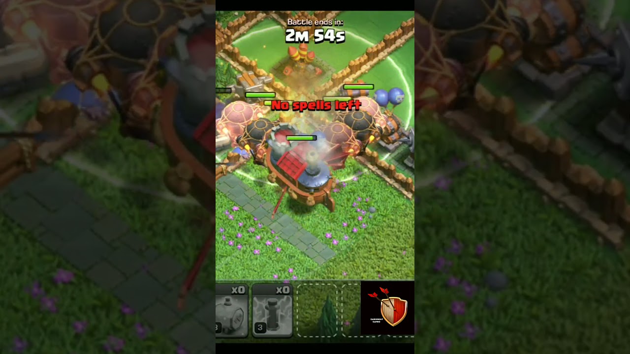 clan capital🥶🥶🥶 attack with Flying fortress (Clash of clans) #coc #clashofclans #shortsvideo #shorts