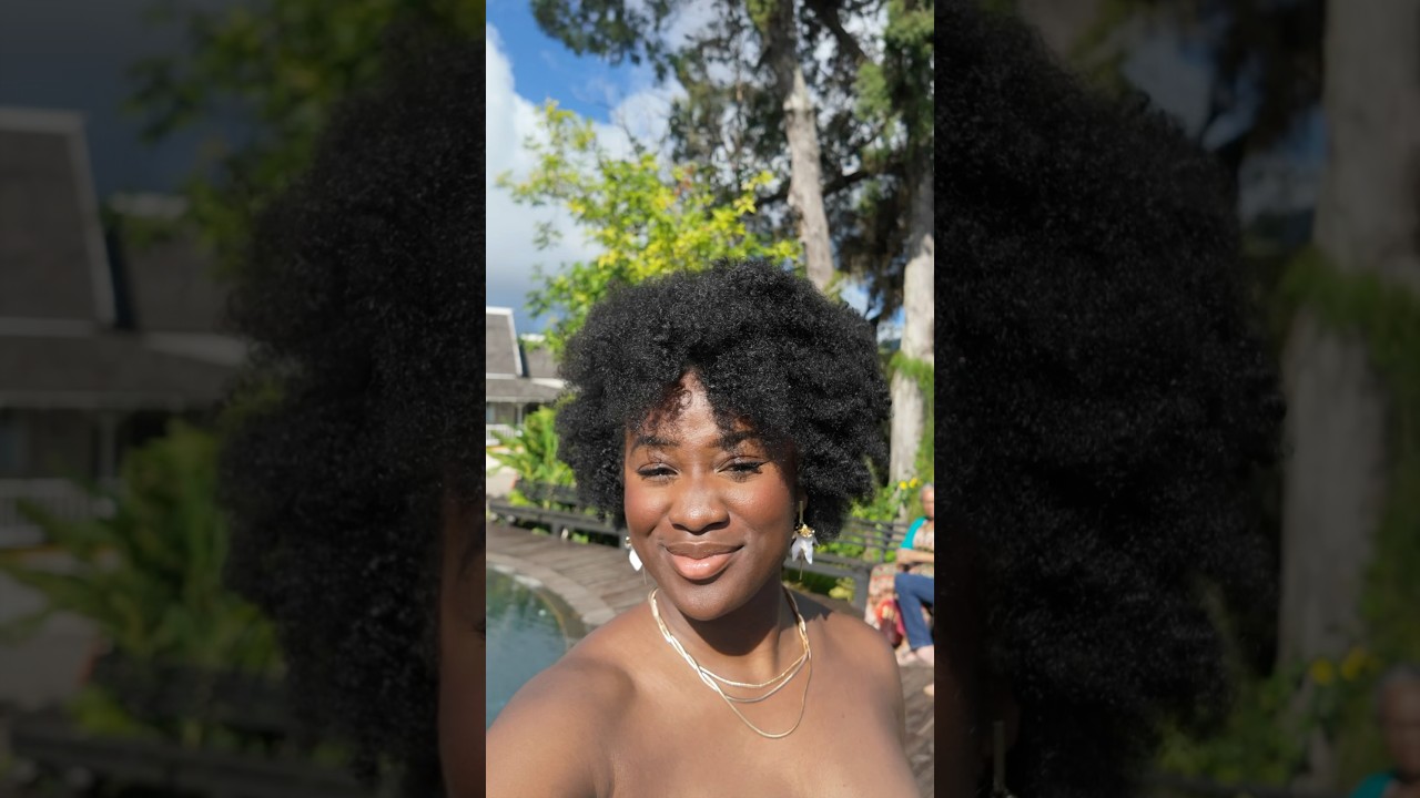 Wearing my natural hair on vacation