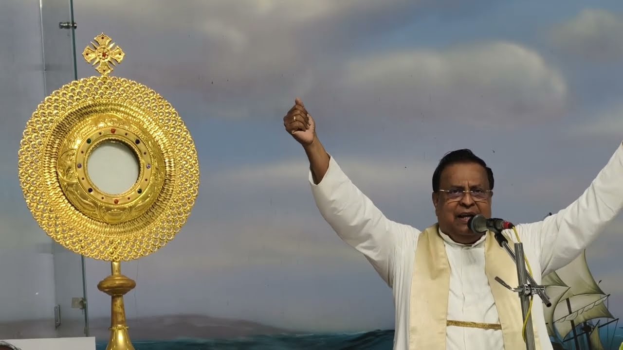 Fr. ஜோமிக்ஸ் நற்கருணை ஆராதனை புளியம்பட்டி தூய அந்தோணியார் திருத்தலம்