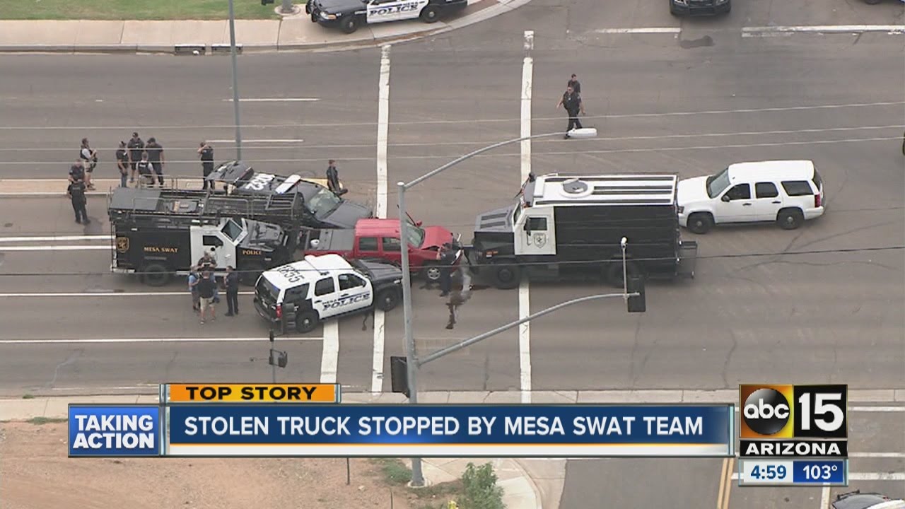 Stolen truck stopped by Mesa SWAT team