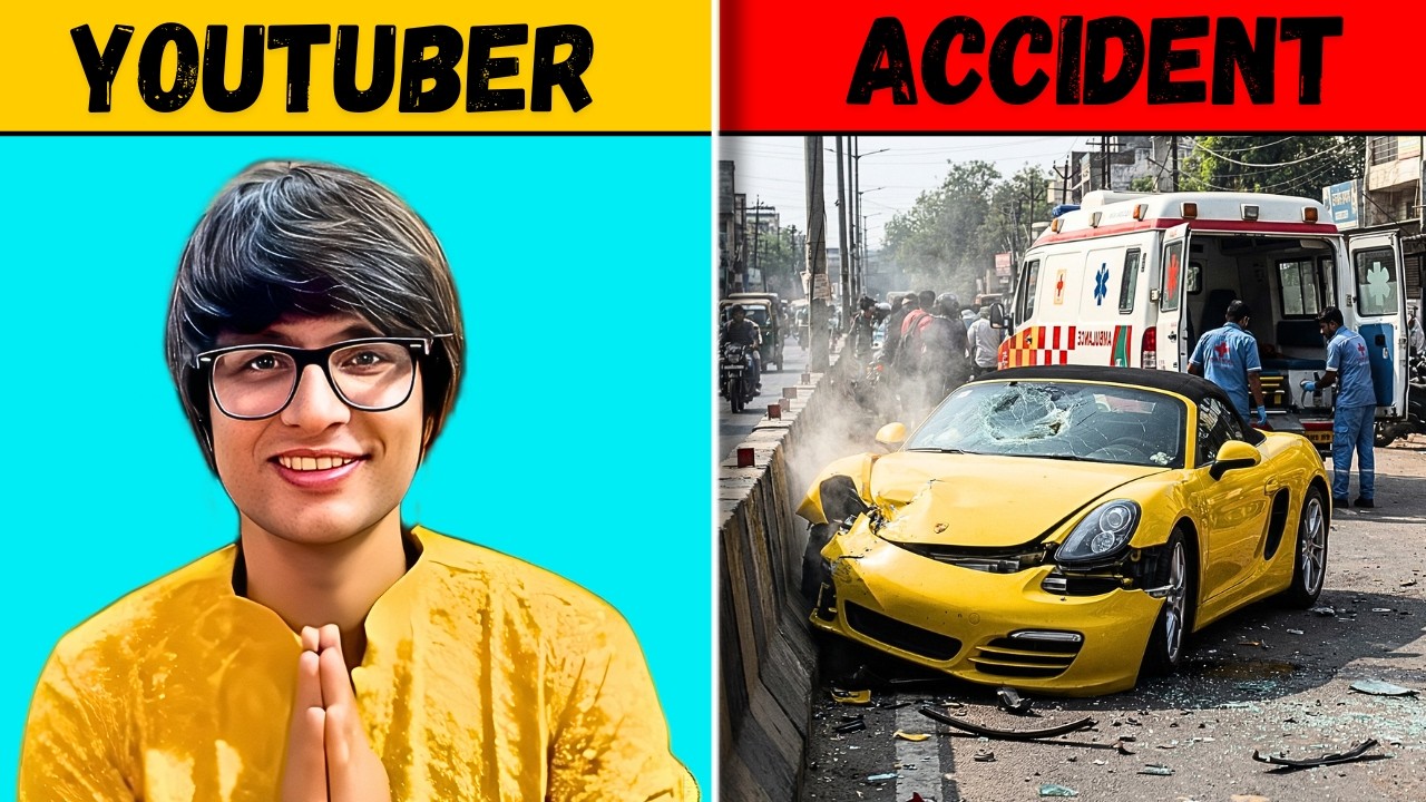 Car Crashes of Indian YouTubers @souravjvlogs @TechnoGamerzOfficial
