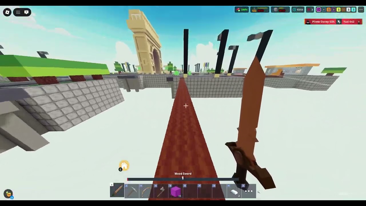 Bedwars winning 2x in a row