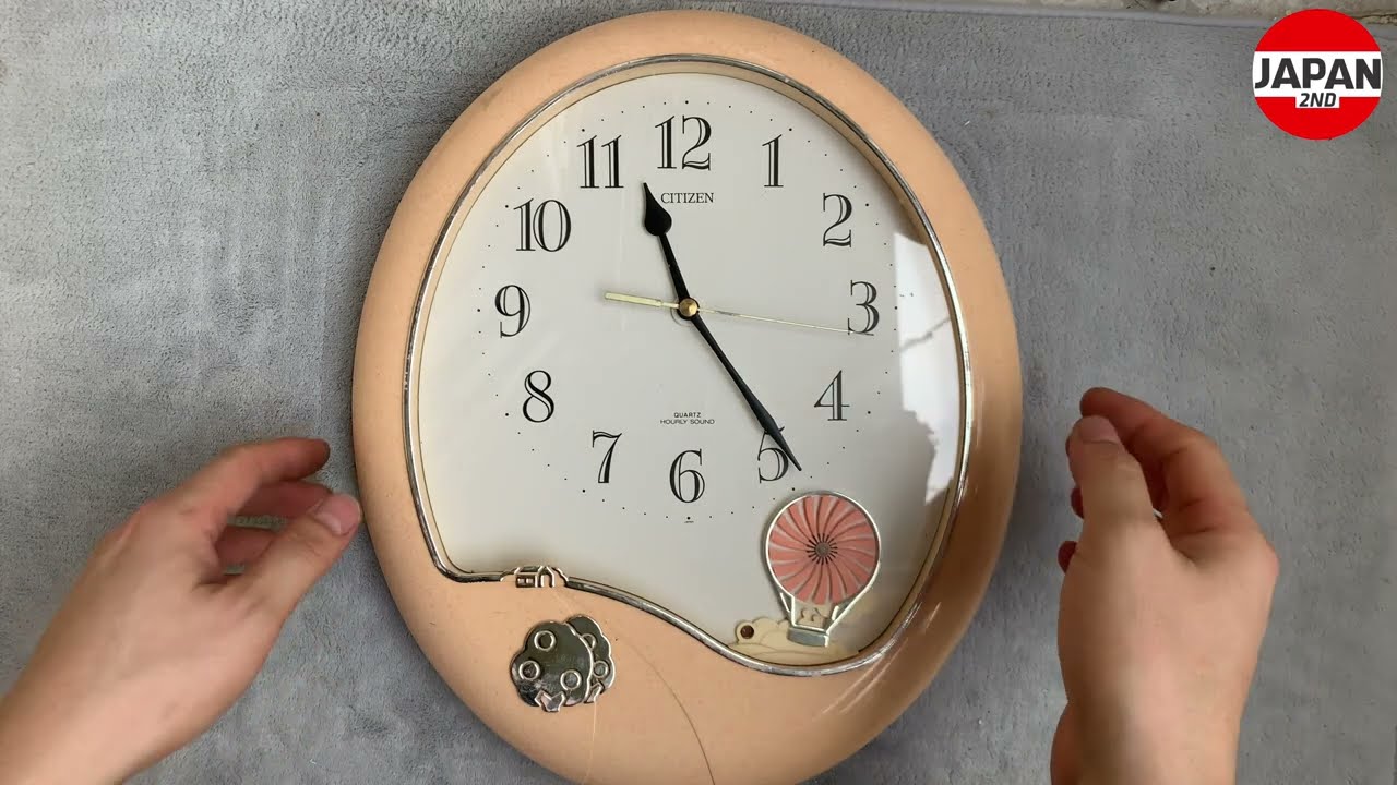 Citizen hourly sound wall clock 14YOL 4MH636 シチズンアワーリーサウンドウォールクロック
