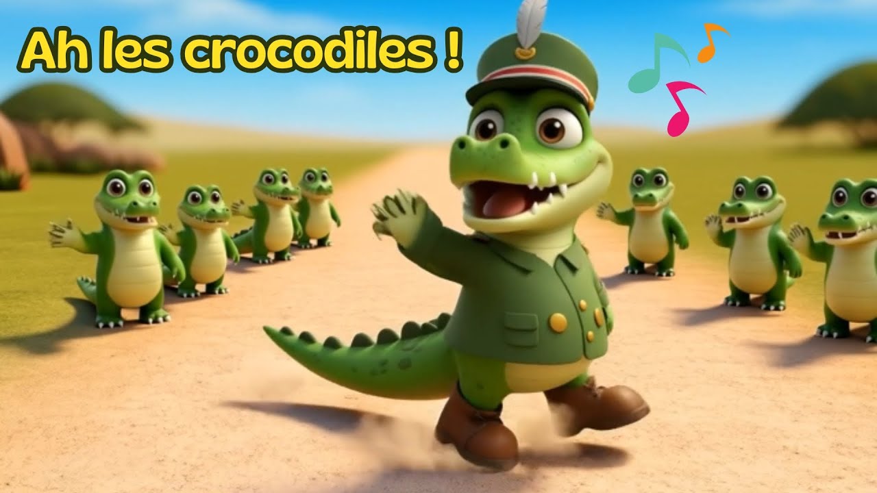 Ah les crocodiles ! - Chanson pour enfants | Comptine amusante sur les crocodiles 🐊