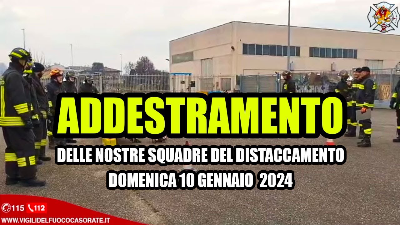 🚒🔥 ADDESTRAMENTO DELLE NOSTRE SQUADRE - VIGILI DEL FUOCO 🔥🚒