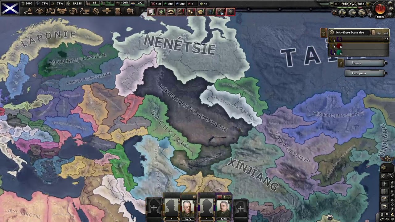 HOI4 : on laisse un monde modifier tourner pendant 100 ans ?