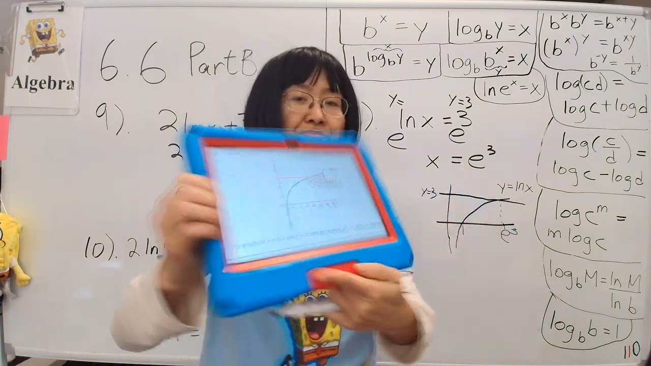Algebra Chapter 6.6 Part B1 Exponential and Logarithmic Equations with free Openstax textbook