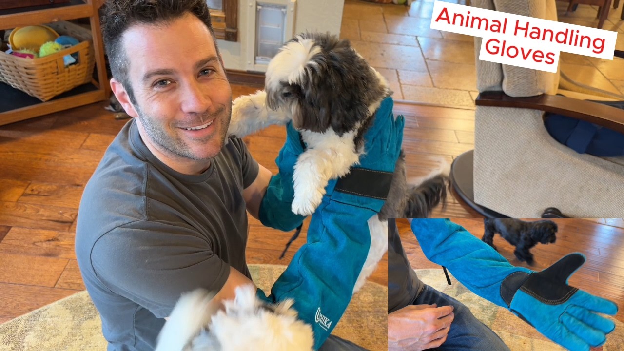 Uzhika Bite Proof Animal Handling Gloves 23.6
