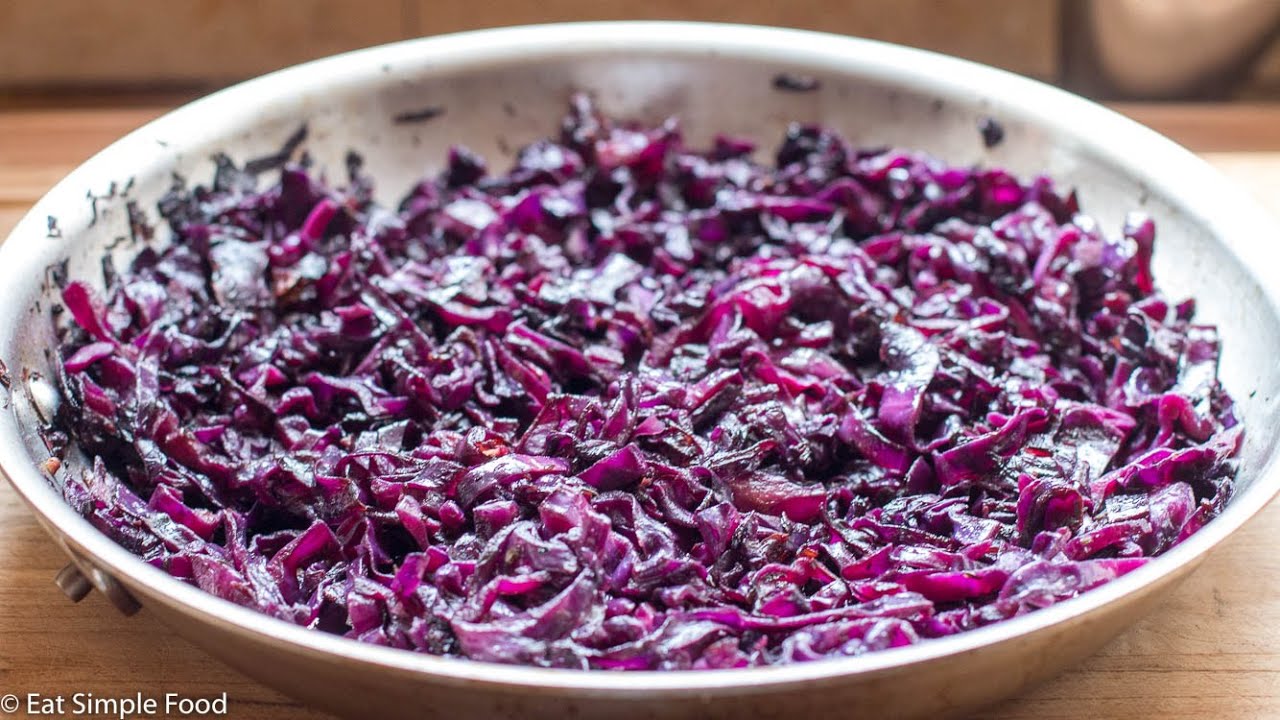Simple Saut&eacute;ed Red Cabbage Recipe - EatSimpleFood.com