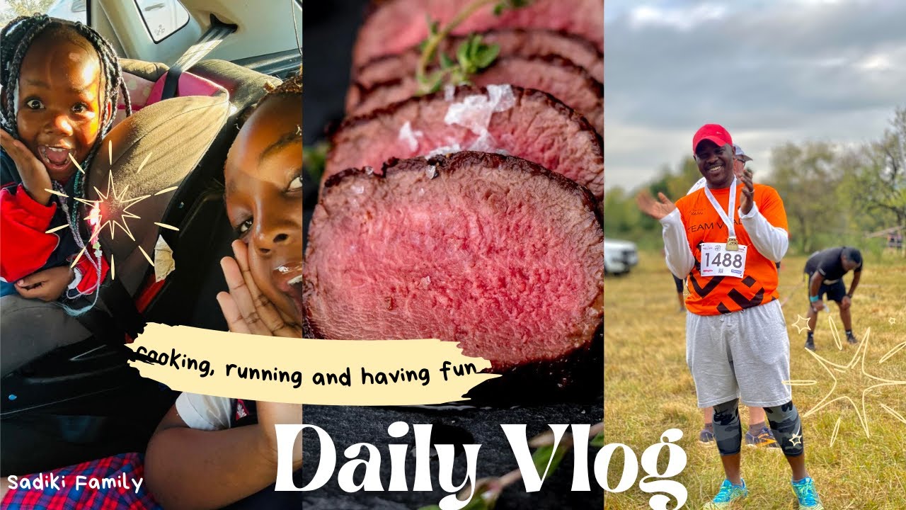 cooking, running and having