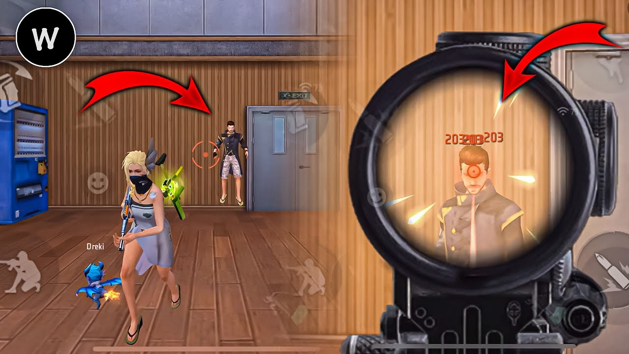 SCOPE AIMBOT 🎯 WHITE FF AUTO HEADSHOT TRICK 🔥 FREE FIRE MAX
