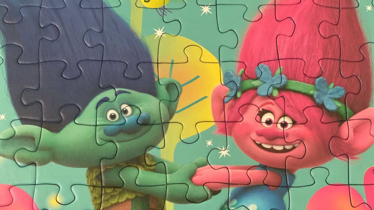 TROLLS PUZZLE - POPPY AND MADDY | puzzles for you