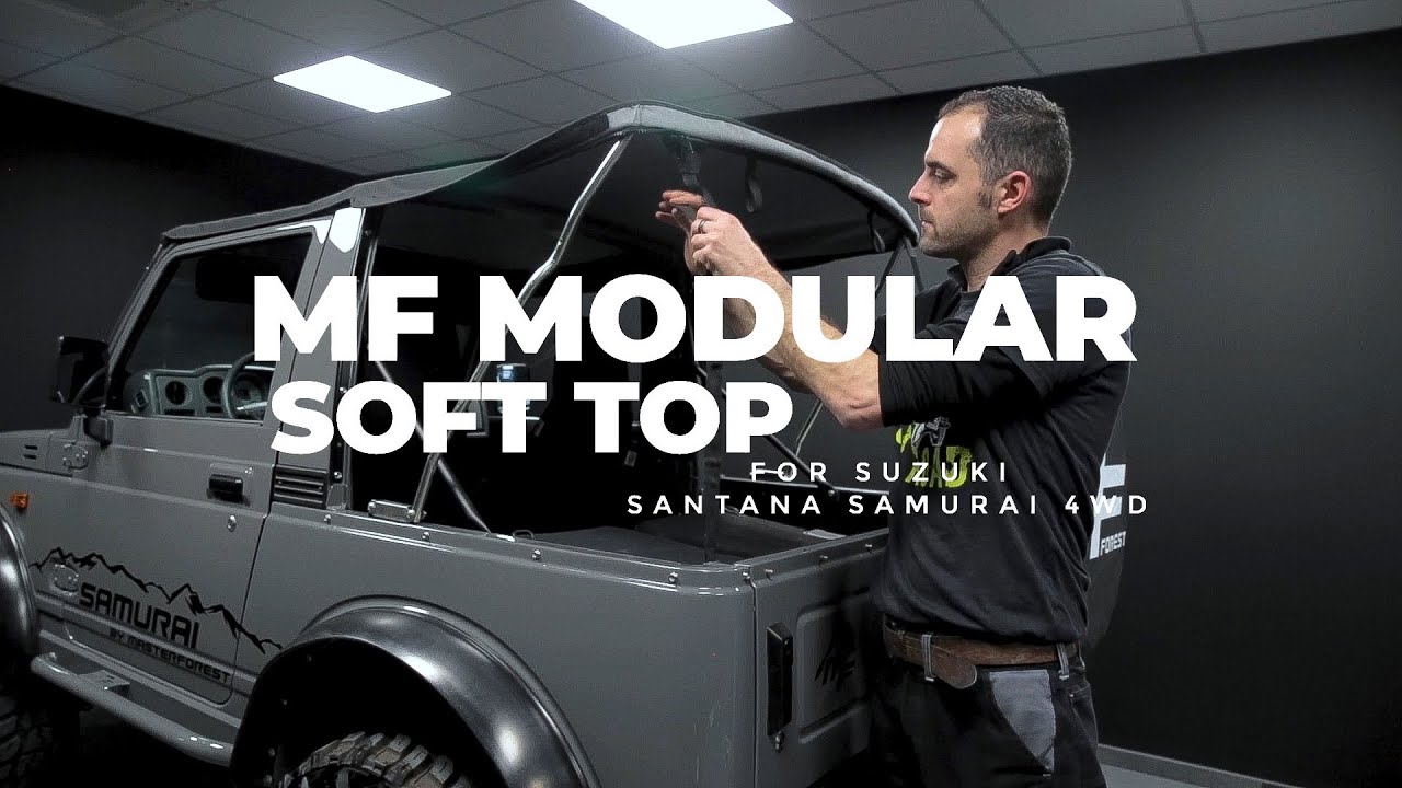 MF Modular black soft-top Suzuki Santana Samurai 4WD