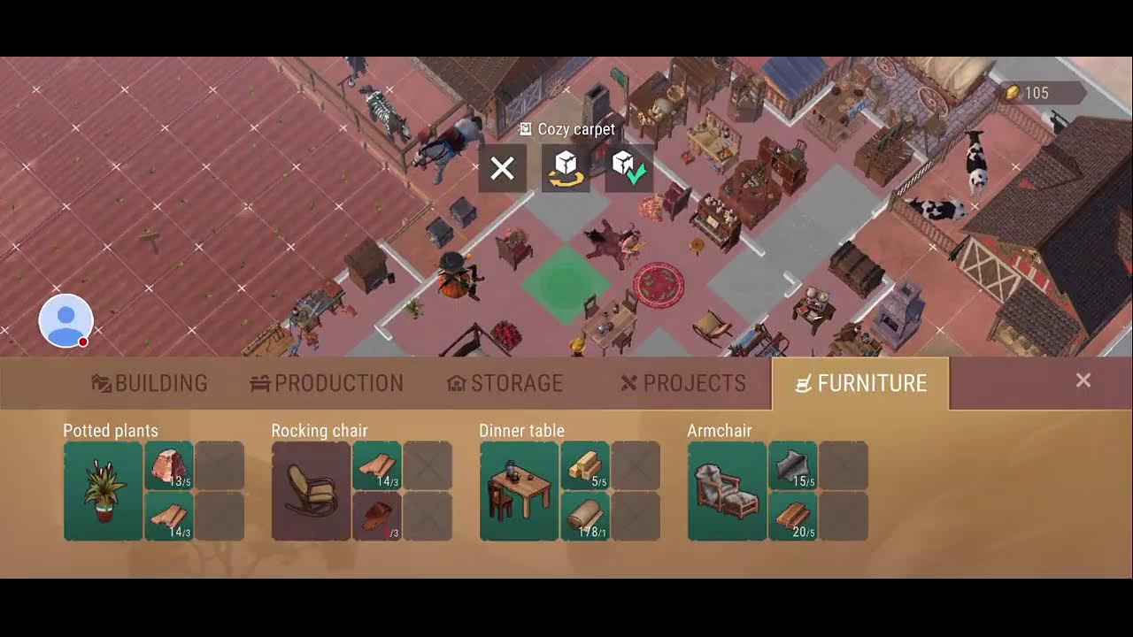 Westland Survival gameplay.  Gather resources to make coffee for dog sled, repair clothes, and more.