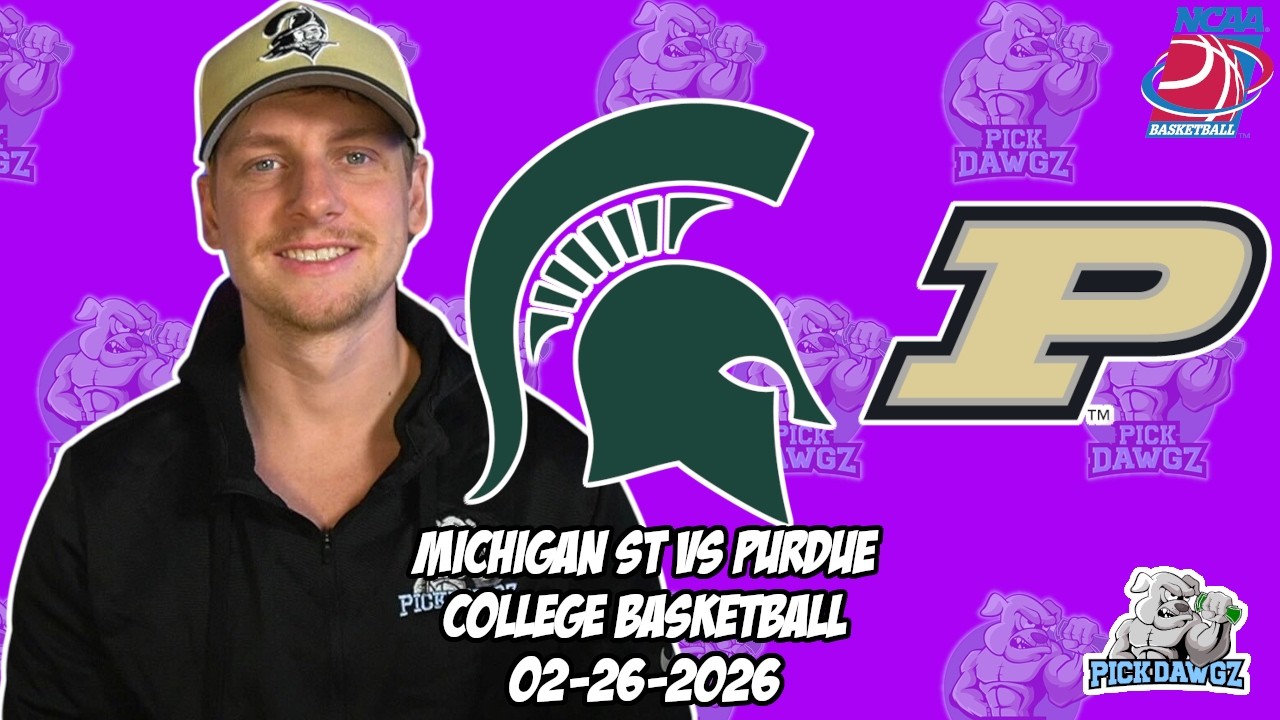 Michigan State vs Purdue 2/26/26 Free College Basketball Picks and Predictions | NCAAB Pick