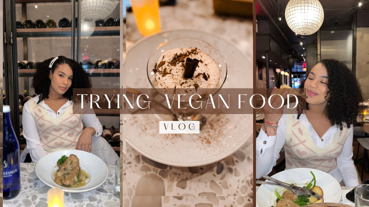 Probando por primera vez comida vegana-Italiana/ TRYING FOR FIRST TIME VEGAN ITALIAN FOOD