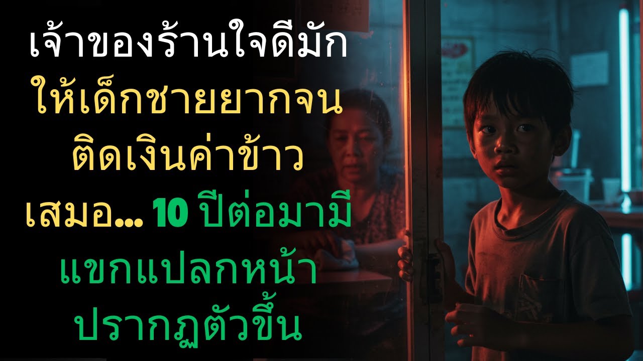 เจ้าของร้านใจดีมักให้เด็กชายยากจนติดเงินค่าข้าวเสมอ... 10 ปีต่อมามีแขกแปลกหน้าปรากฏตัวขึ้น