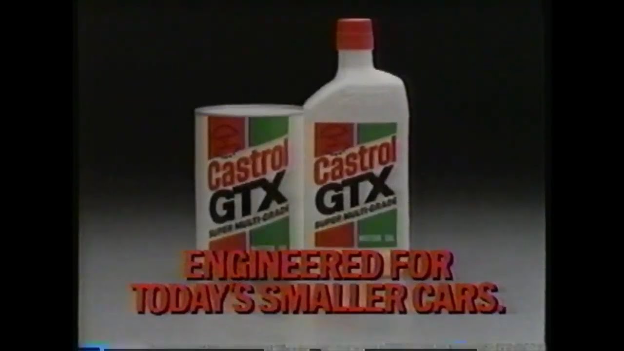 1987 Castrol Oil GTX Retro TV Commercial
