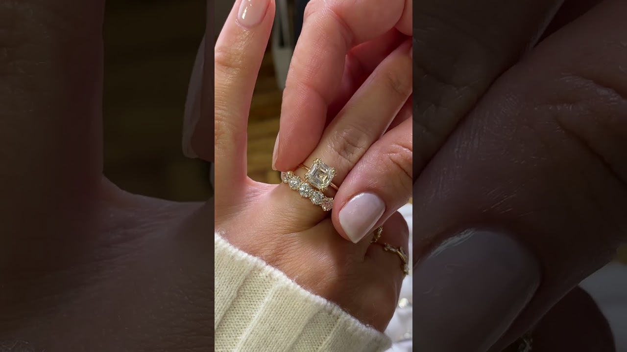Solitaire Asscher Cut Engagement Ring
