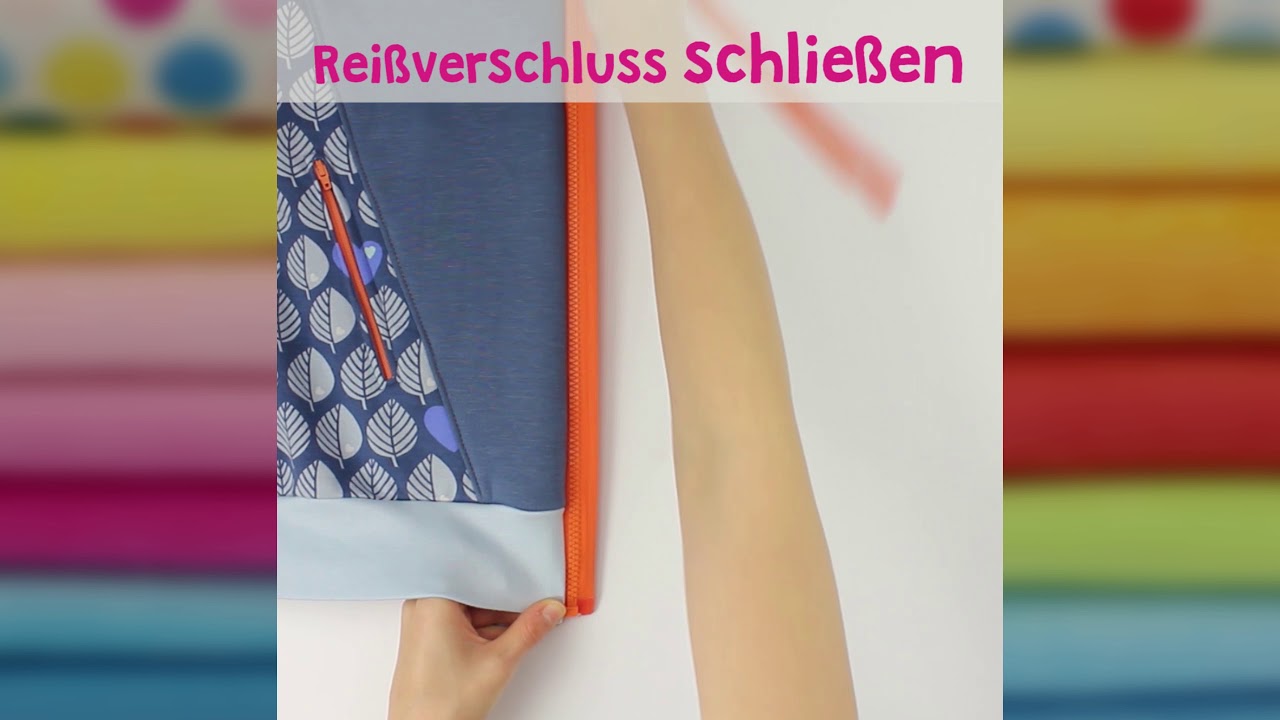 Quick Tip – teilbaren Reißverschluss einnähen