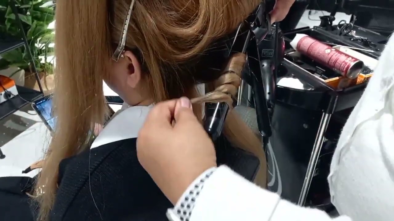 Very High ponytail Hairstyle with sha sha channel