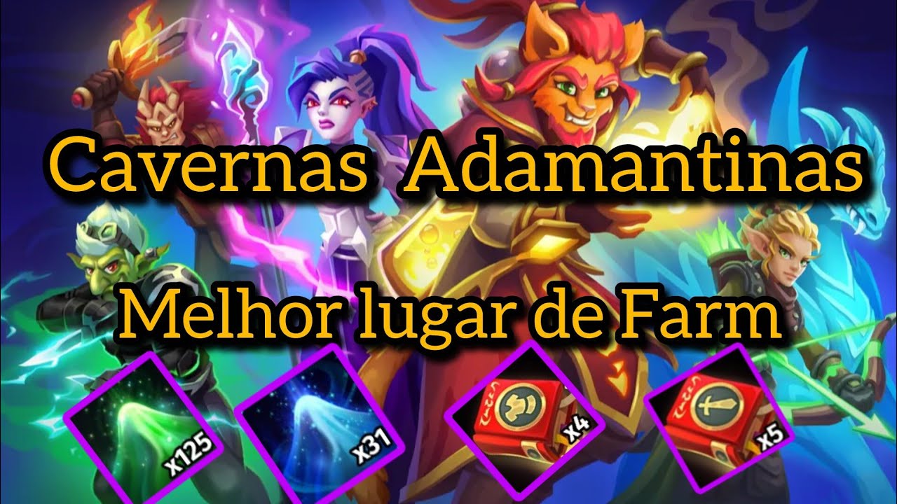 Skylore: Cavernas Adamantinas o melhor lugar de farm