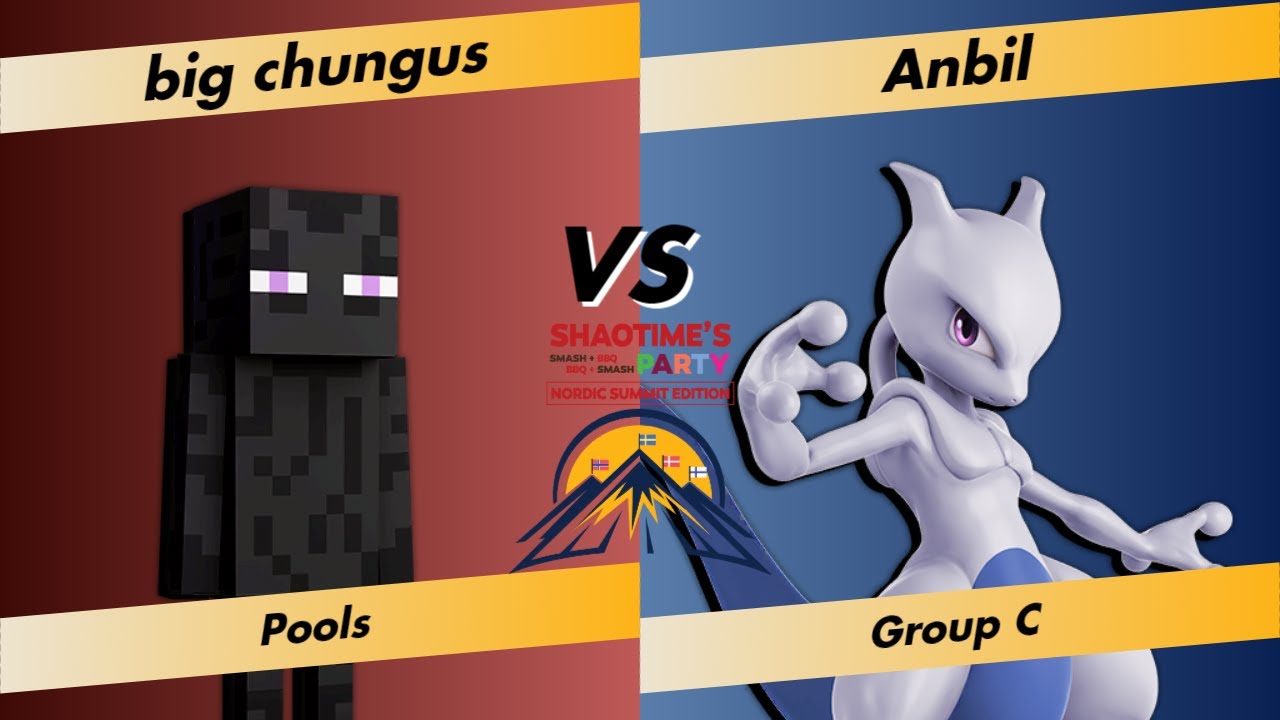 big chungus (Steve) vs Anbil (Mewtwo) - Pools Group C - Shaotime's Ultimate Nordic Summit 2023