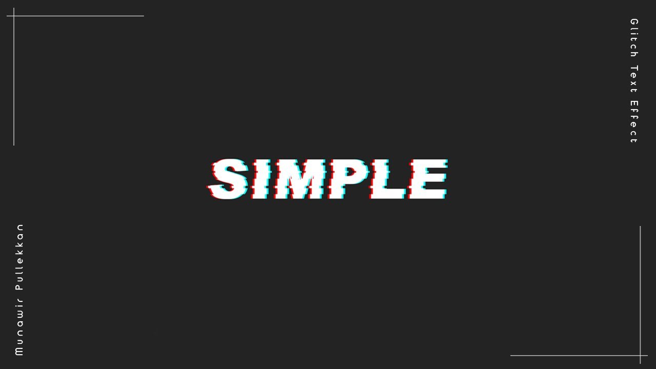 Glitch Text Effect | Simple Photoshop Tutorial