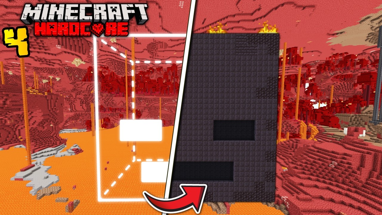 I Built a WITHER SKELETON Farm in Minecraft Hardcore - (#4)