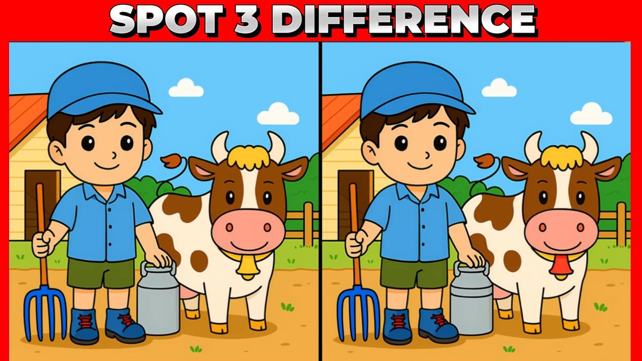 Find the 3 Differences Puzzle Game | Only Smart People Can Solve This |  Dream Line Studio 9