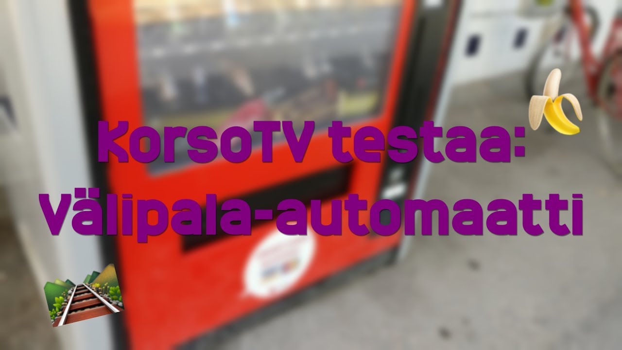 KorsoTV testaa: Rekolan aseman v&auml;lipala-automaatti