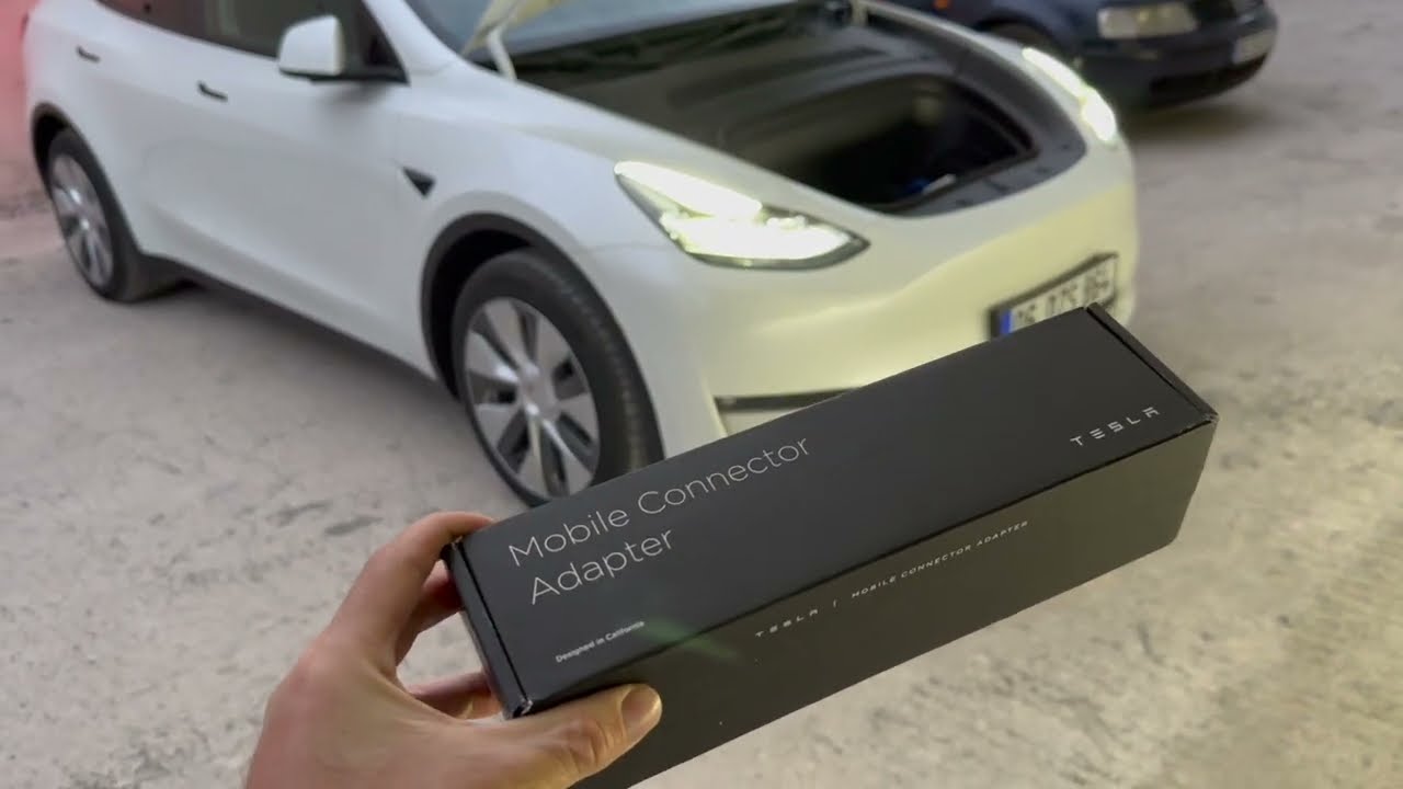 Tesla Mavi Adaptör Montajı 32 Amper Alıyoruz. Hızlı Sarj