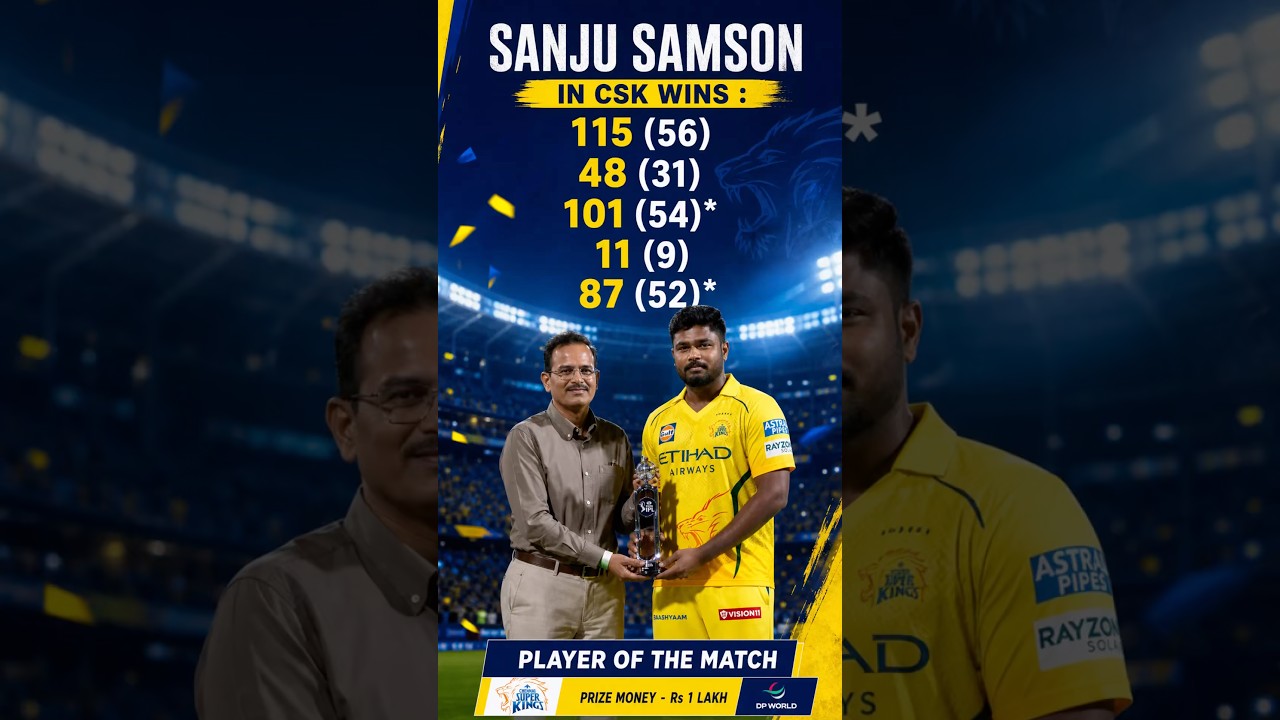 IPL 2026 | Sanju Samson Dominates in CSK Wins 🔥  #dreamtimestories4 #feedshorts