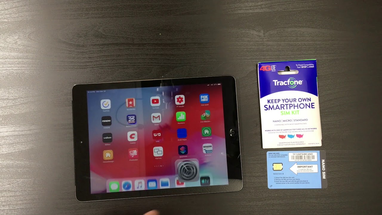 Using a Tracfone SIM With iPad + Cellular