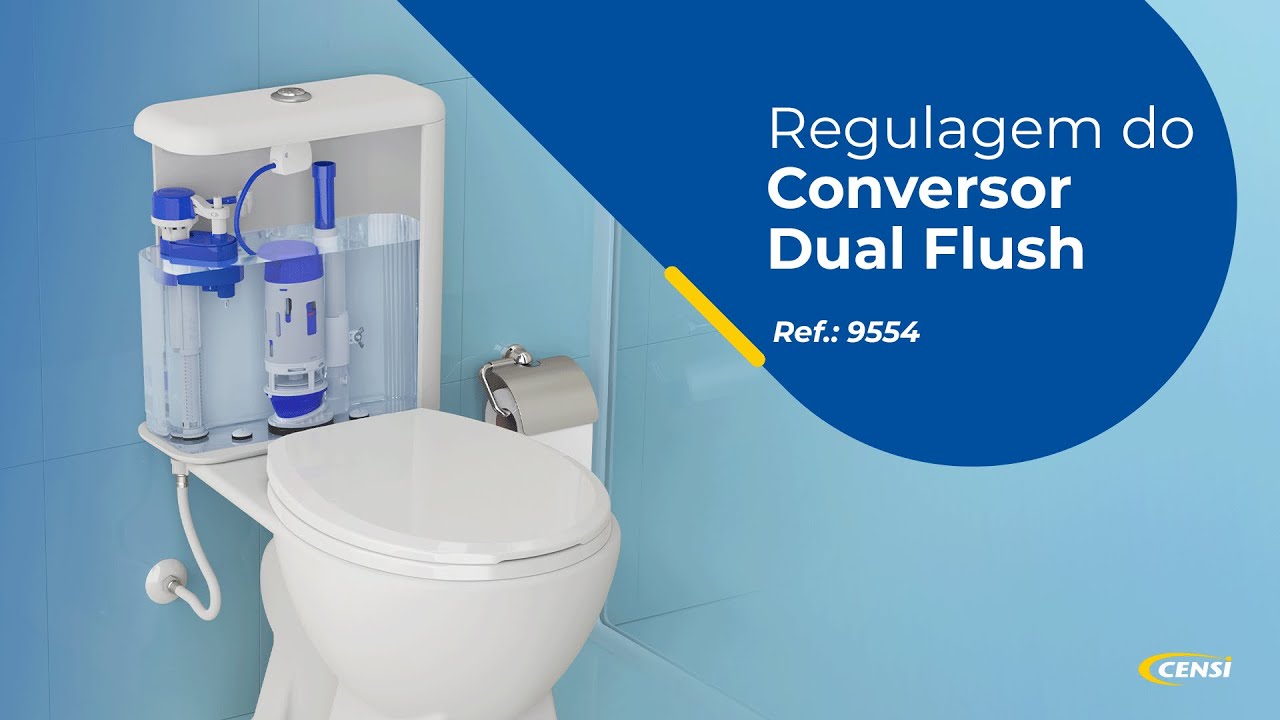 Conversor Dual Flush | Regulagem